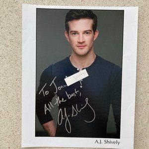 A.J. Shively Signed / Inscribed Photo 8X10 Crease La Cage aux Folles Bright Star
